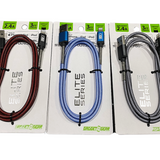 Charging Cable Elite Indestructible USB to Lightning 3FT 2.4 Amp- 3 Pieces Per Pack 22323