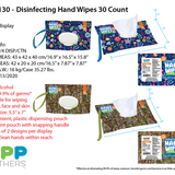 WHOLESALE DISINFECTING WIPES 30CT DISPENSER 12 PIECES PER DISPLAY KP4130