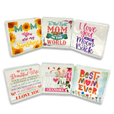 Mother's Day Glass Keepsake- 6 Pieces Per Retail Ready Display 23573