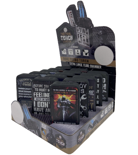 ITEM NUMBER 023083 TAC GEAR TORCH LIGHTER 15 PIECES PER DISPLAY