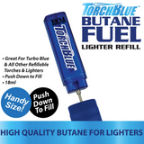 Pivot Head Dual Torch Lighter with Butane Refill Blister Pack- 12 Sets Per Pack 41535
