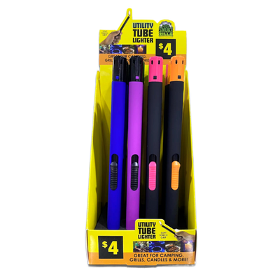 ITEM NUMBER 041557 THIN TUBE UTILITY LIGHTER 12 PIECES PER DISPLAY