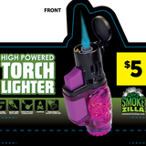 WHOLESALE MOLDED TORCH LIGHTER 9 PIECES PER DISPLAY 40884
