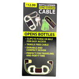 Charging Cable Bottle Opener Assortment- 6 Pieces Per Retail Ready Display 87814