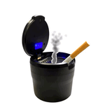 Metal Lined Butt Bucket Ashtray with LED Light- 6 Per Retail Ready Wholesale Display 22594