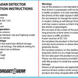 Radar Detector Floor Display- 32 Pieces Per Retail Ready Display 88400